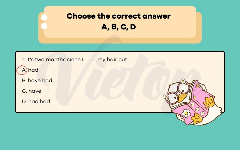Choose the correct answer abcd