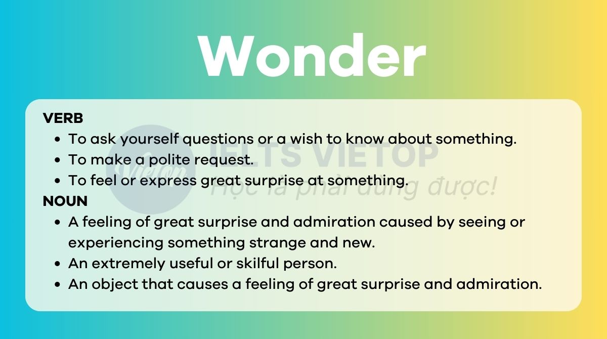 Wonder là gì