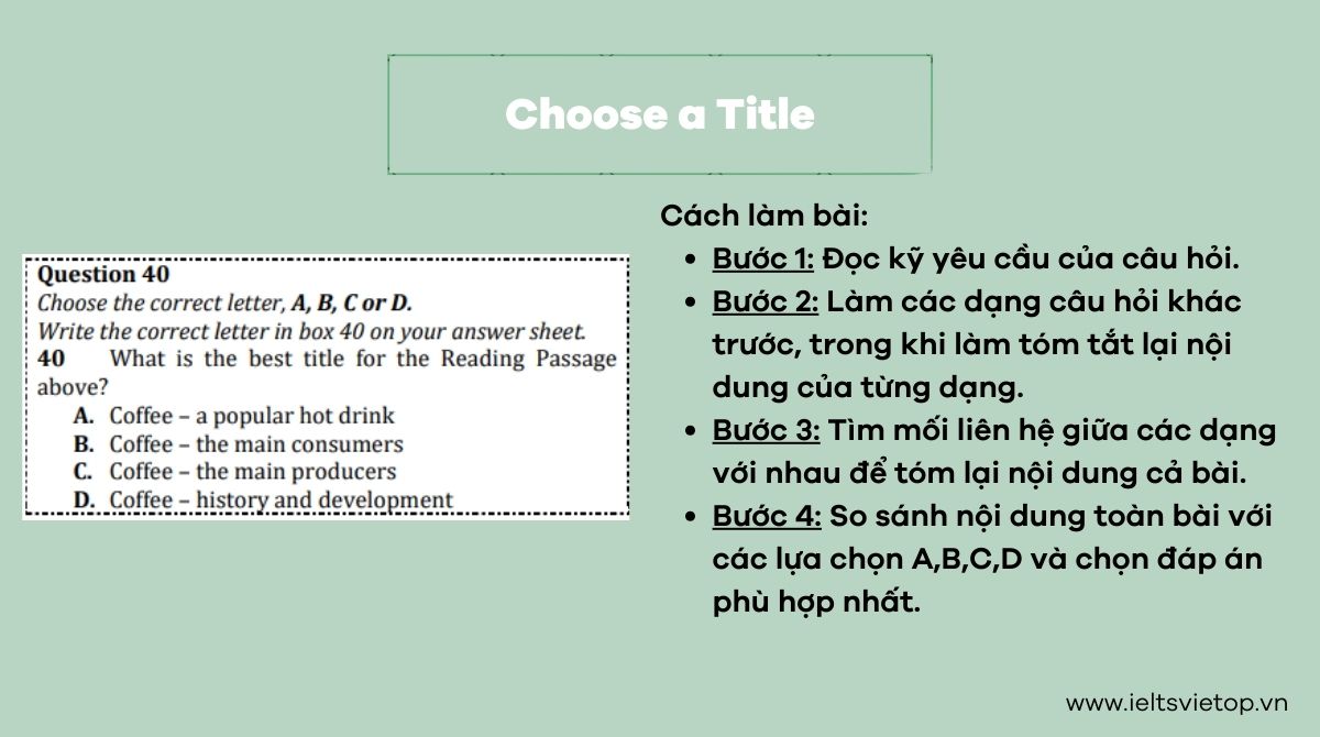 Dạng choose a tile