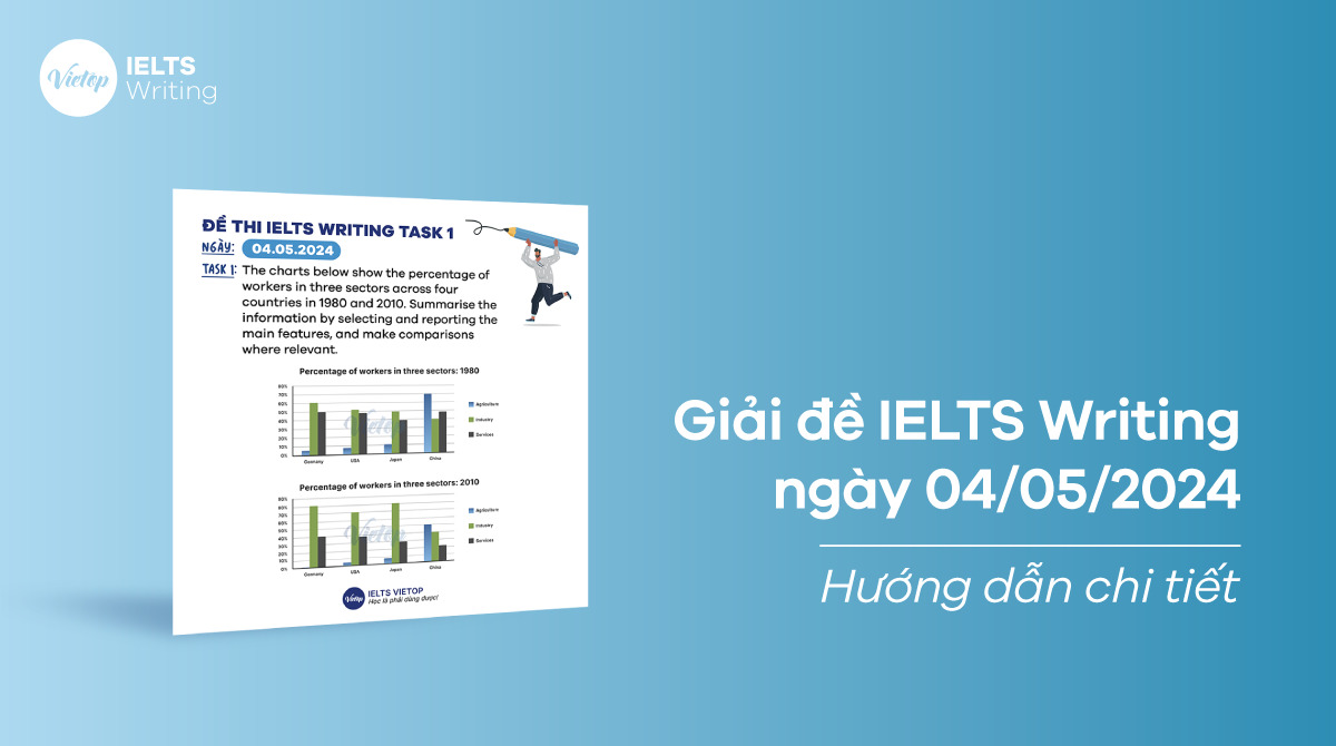 [ACE THE TEST] Giải đề IELTS Writing ngày 04/05/2024