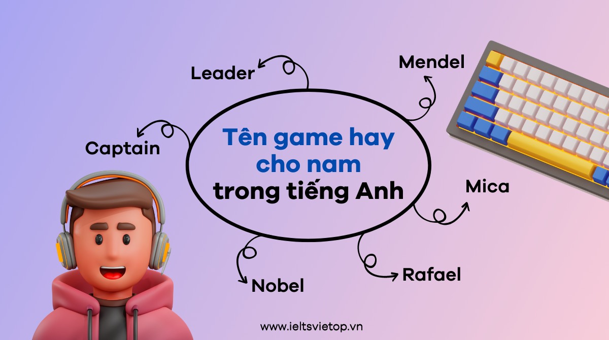 Tên game tiếng Anh hay cho nam