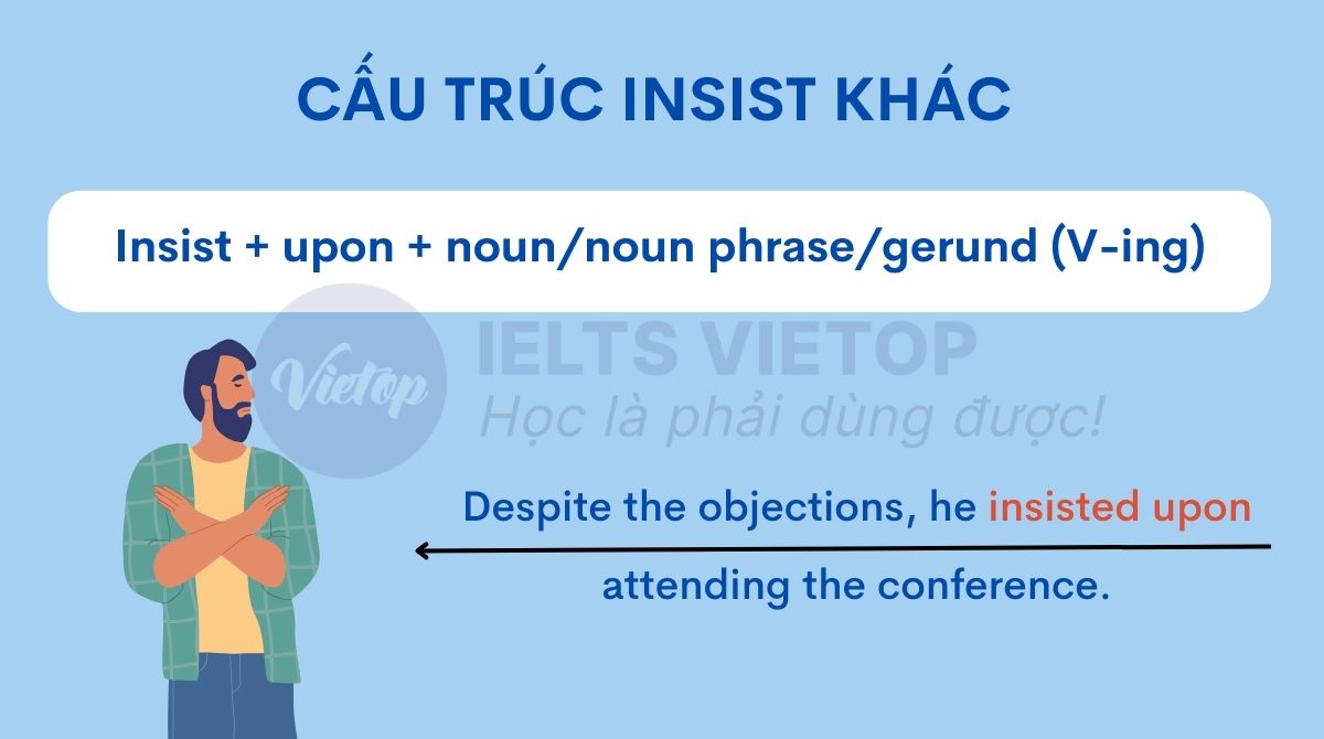 Cấu trúc insist khác