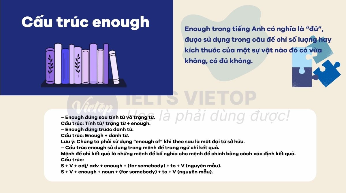 Ôn tập lý thuyết về cấu trúc enough tiếng Anh