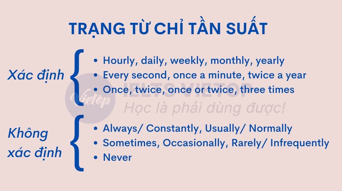 Trạng từ chỉ tần suất trong cách trả lời câu hỏi how often