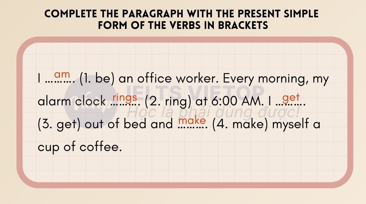 Complete the paragraph with the present simple form of the verbs in brackets