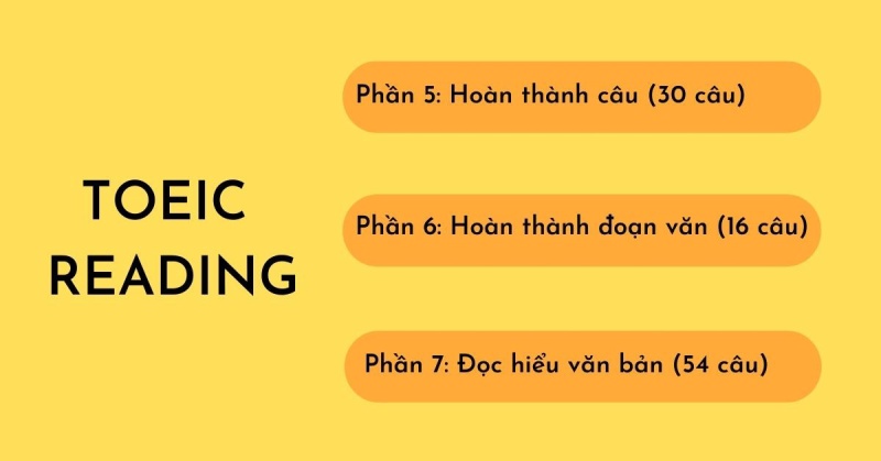 Cấu trúc đề thi TOEIC Reading