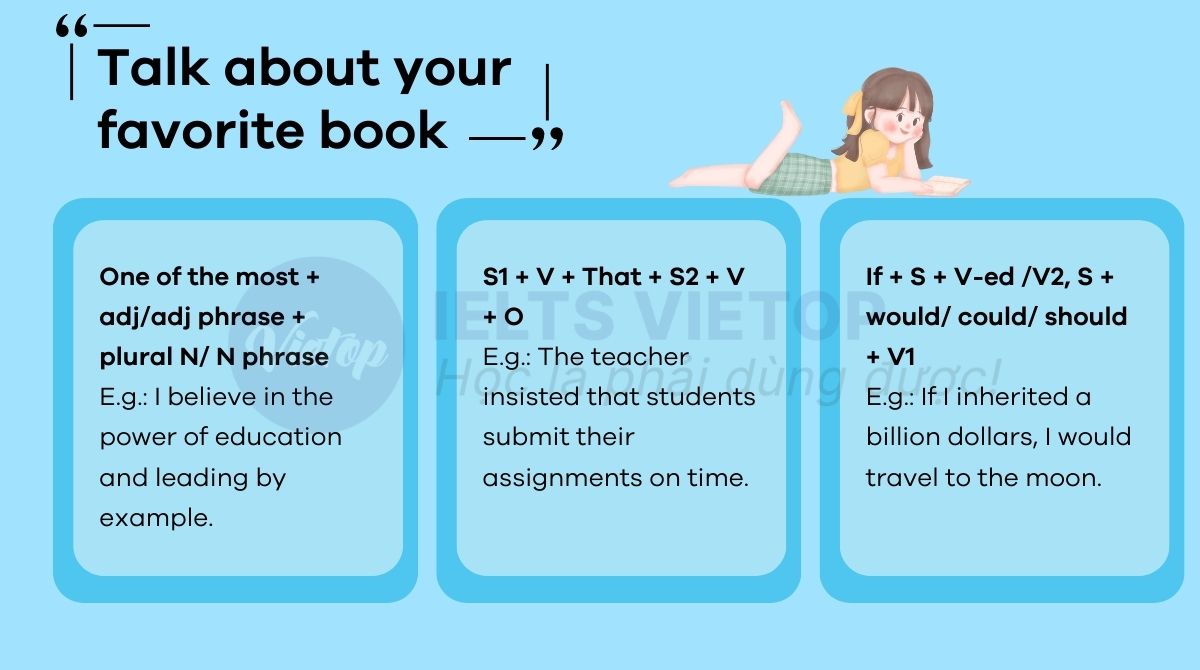 Cấu trúc talk about your favorite book