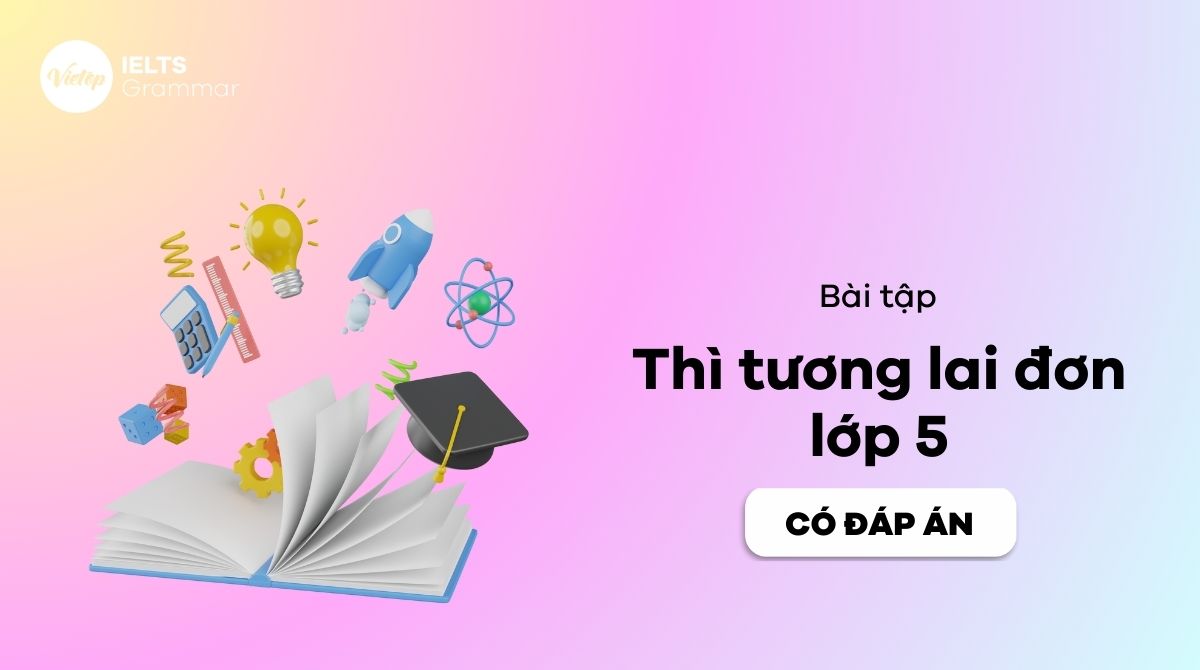 Bài tập thì tương lai đơn lớp 5