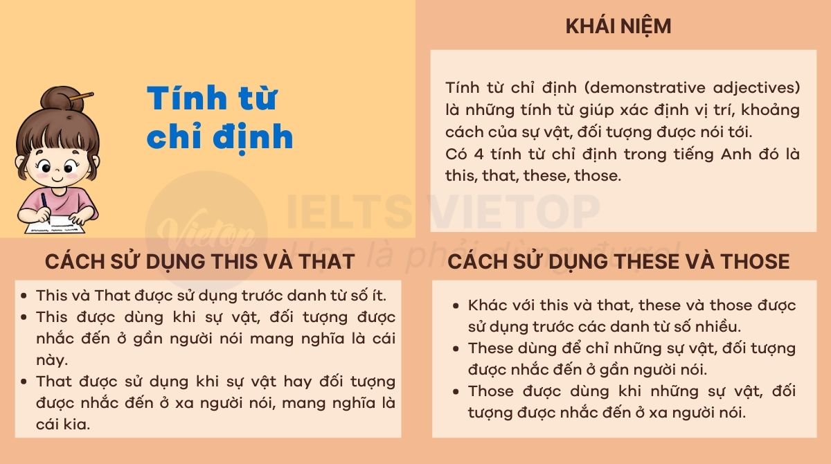 Bài tập tính từ chỉ định trong tiếng Anh