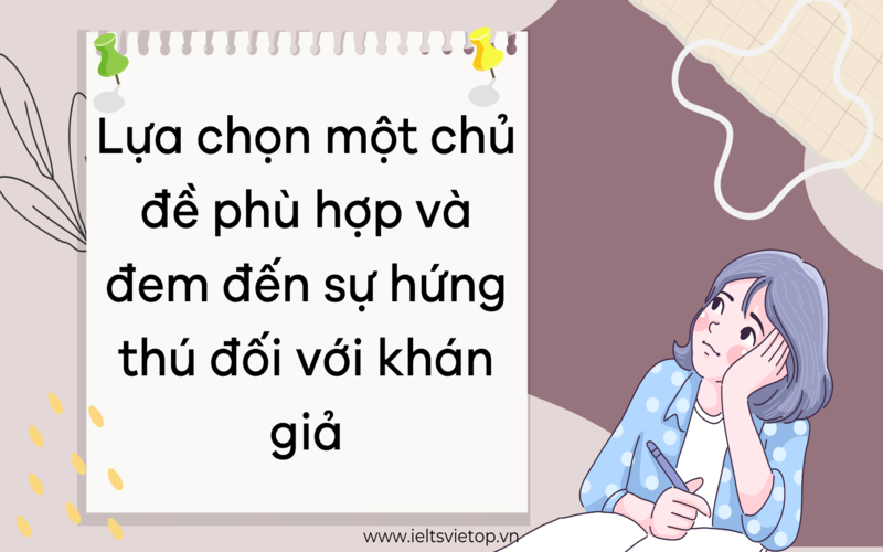 Cách chọn chủ đề thuyết trình tiếng Anh hiệu quả