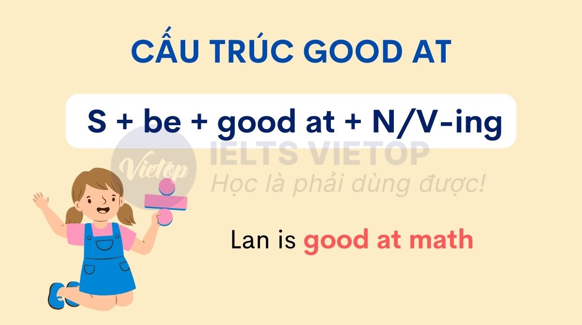 Cách dùng cấu trúc good at