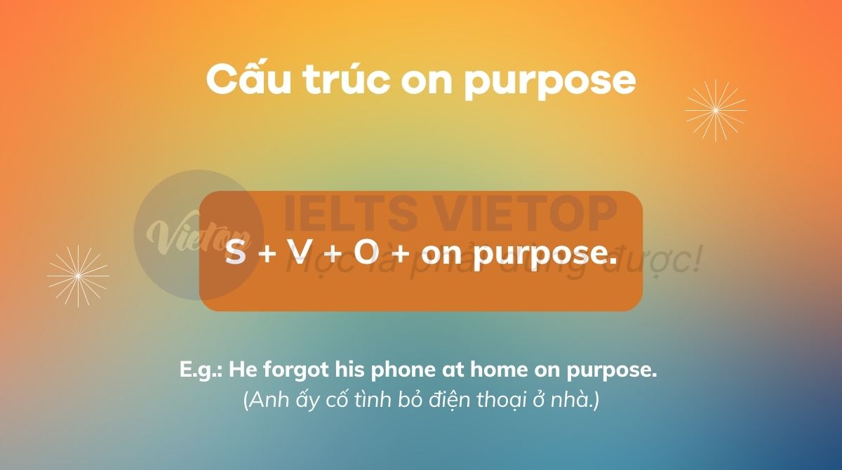 Cấu trúc on purpose