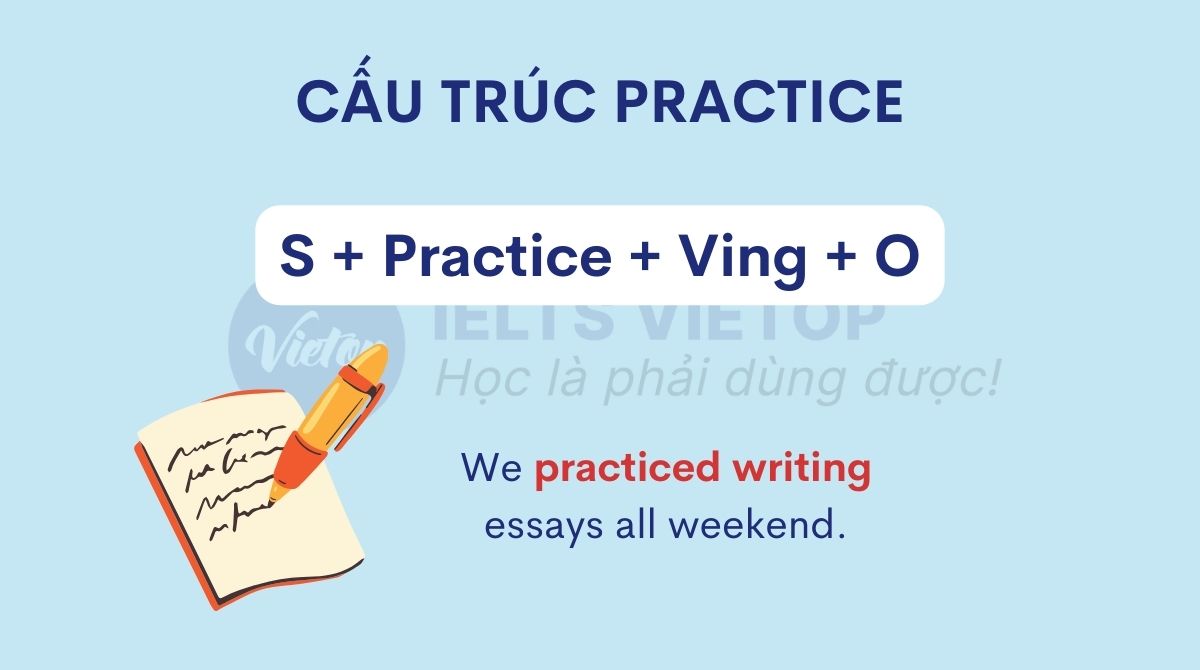 Cấu trúc practice với Ving