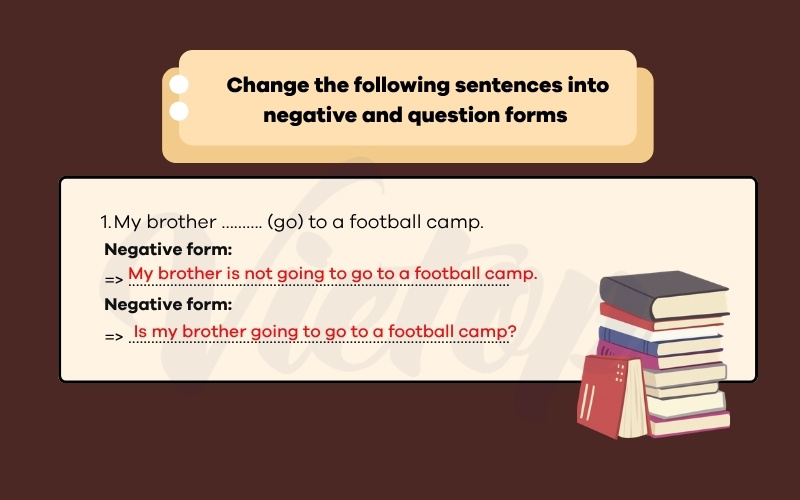 Change the following sentences into negative and question forms
