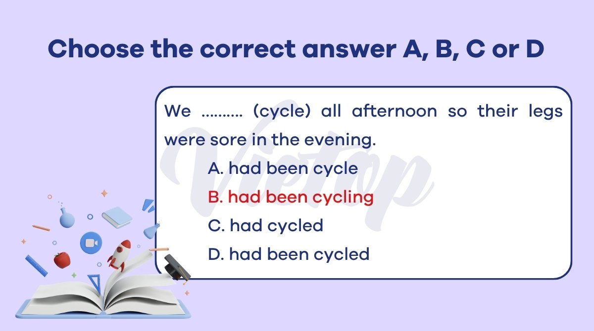Chọn đáp án đúng với ABCD