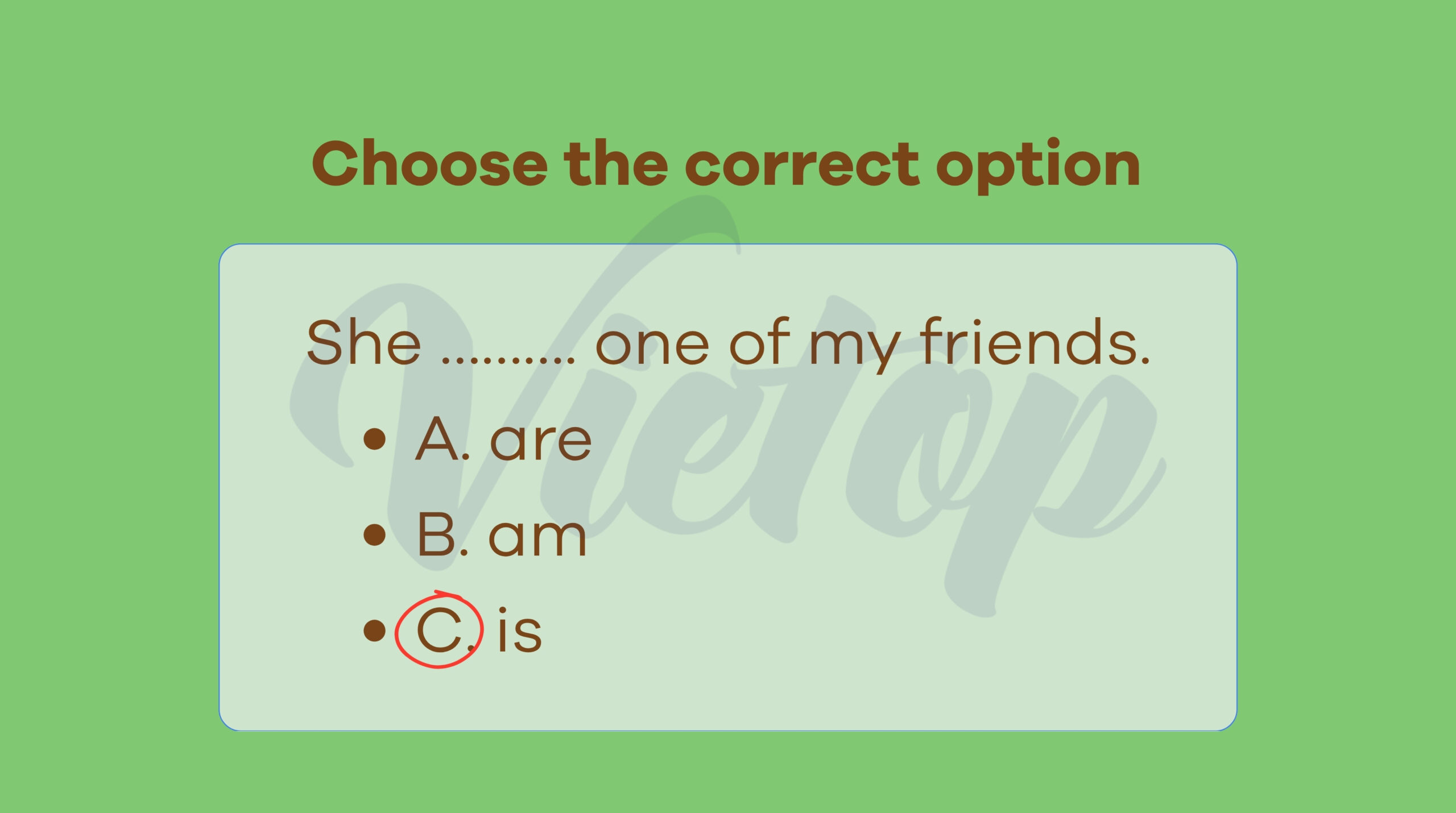 Choose the correct answer
