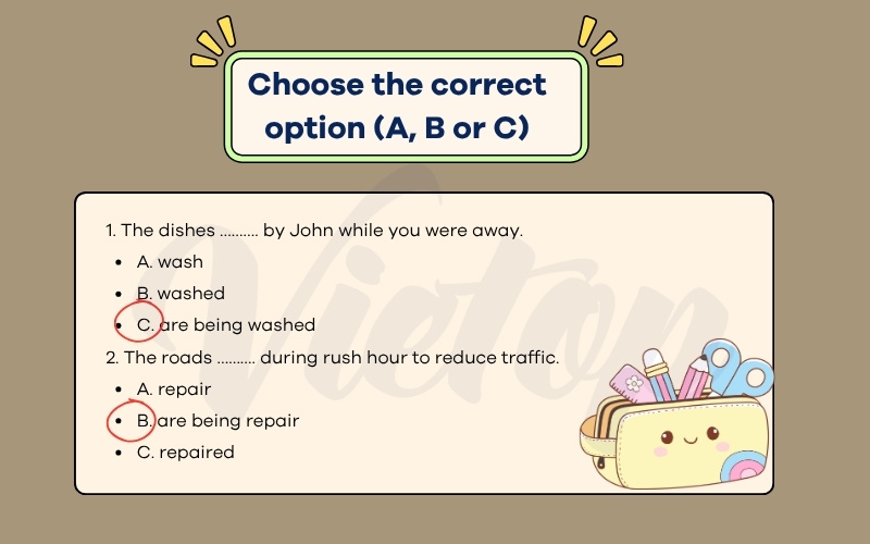 Choose the correct option abc