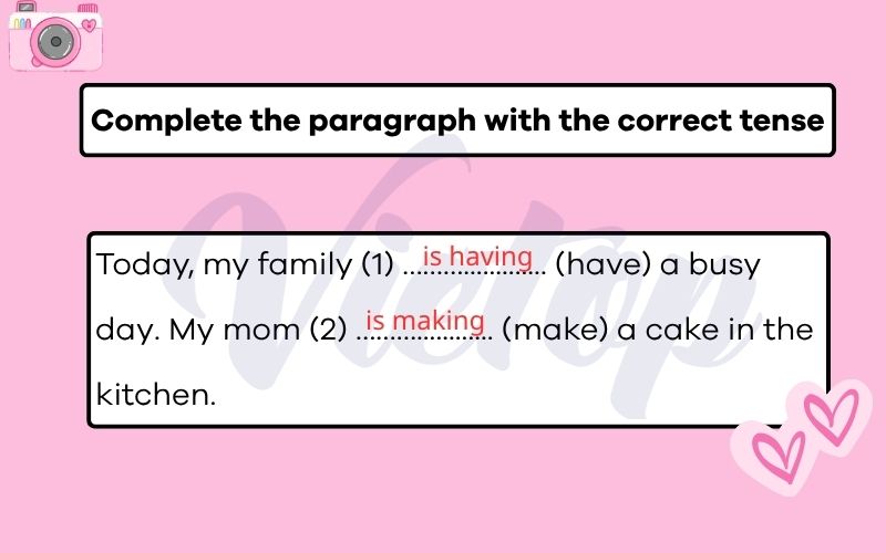Complete the paragraph with the correct tense