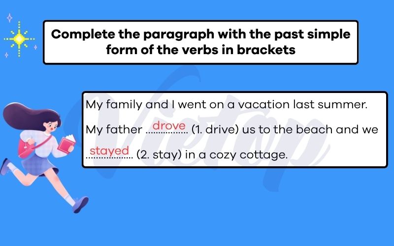 Complete the paragraph with the past simple form of the verbs in brackets