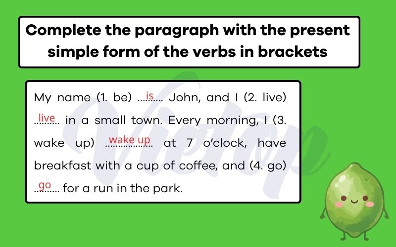 Complete the paragraph with the present simple form of the verbs in brackets