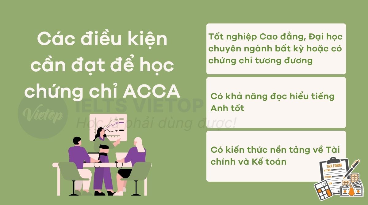 Các điều kiện cần đạt để học ACCA