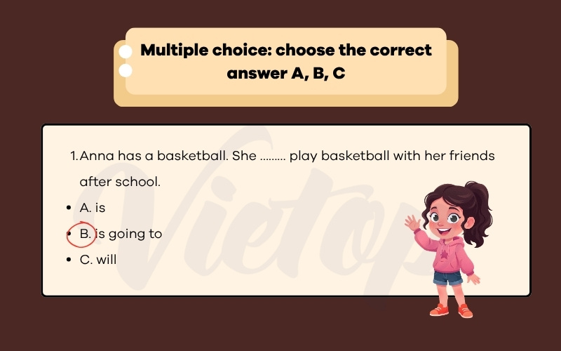 Multiple choice choose the correct answer ABC