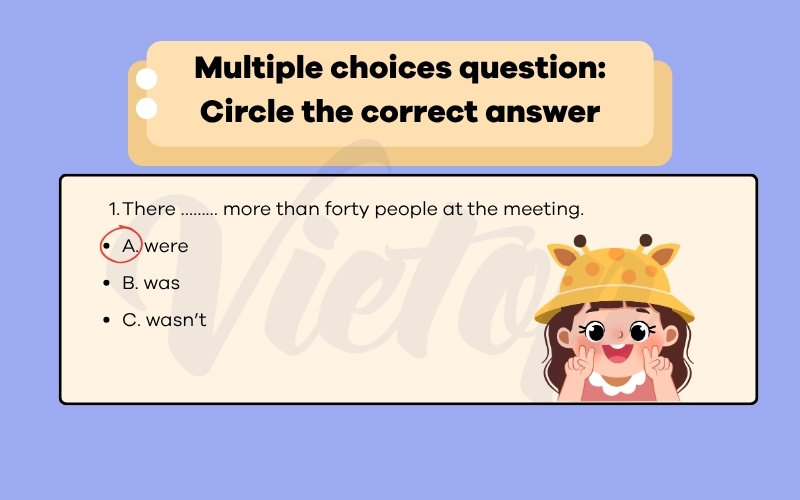 Multiple choices question circle the correct answer
