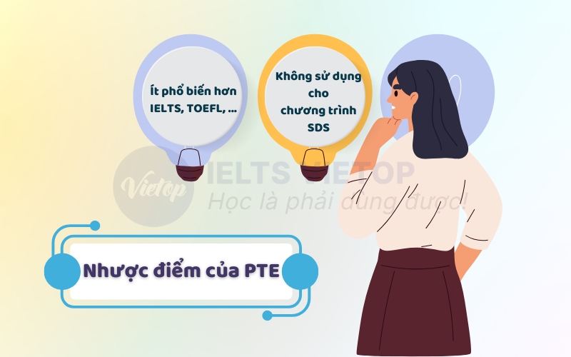 Nhược điểm của chứng chỉ PTE