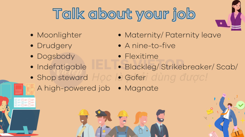 Từ vựng chủ đề talk about your job