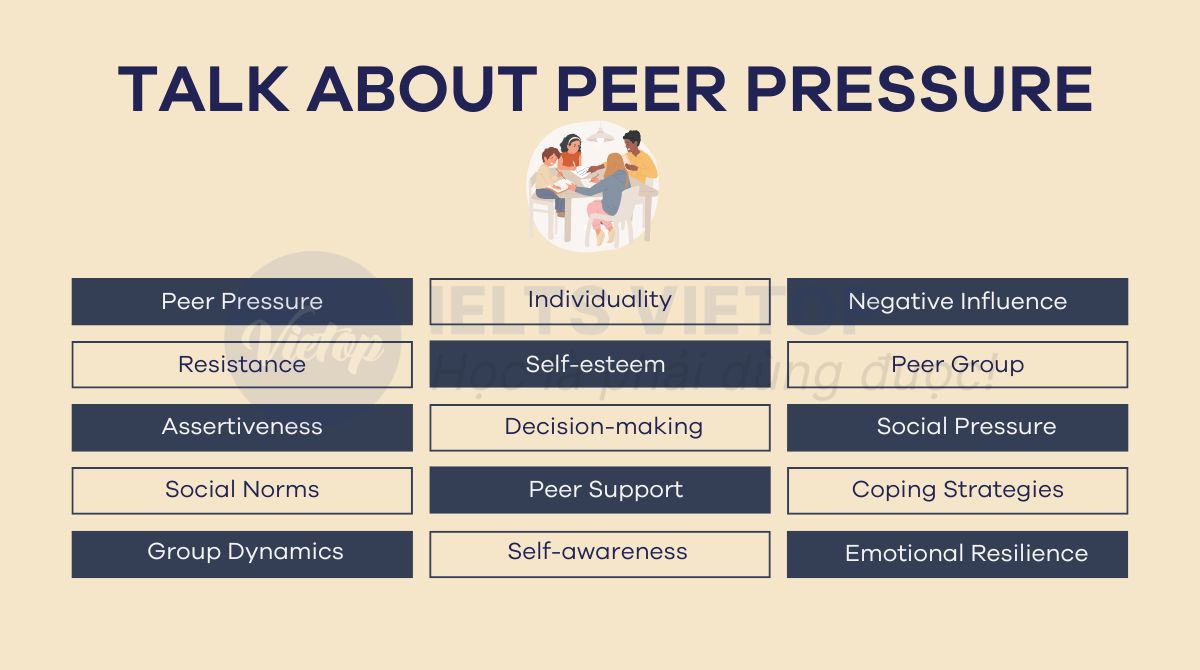 Từ vựng chủ đề talk about peer pressure