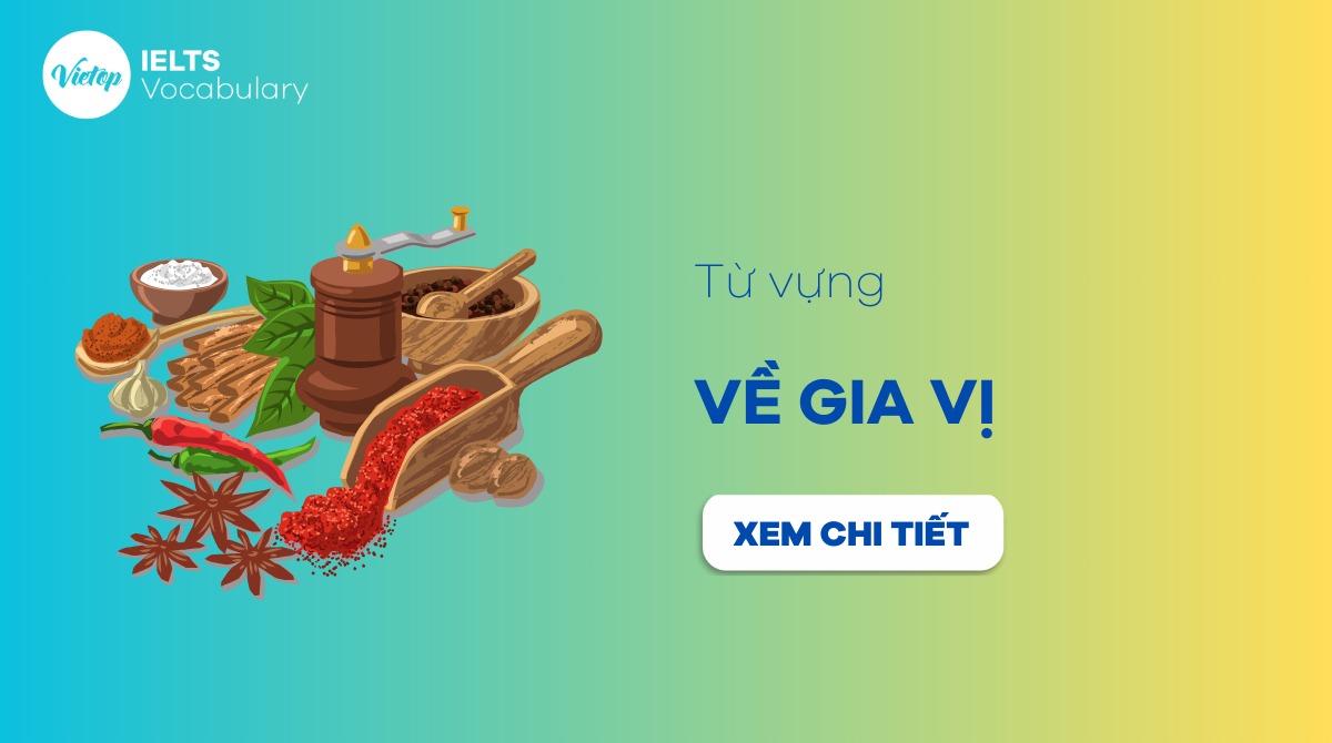 từ vựng tiếng Anh về gia vị