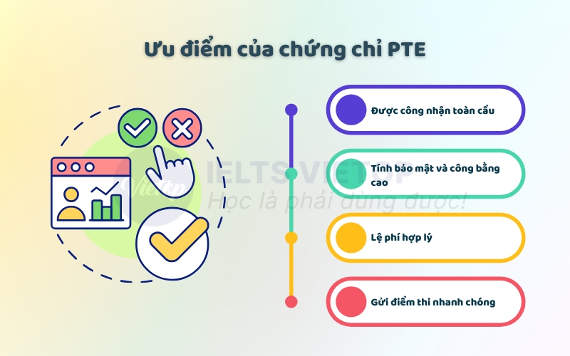 Ưu điểm của chứng chỉ PTE