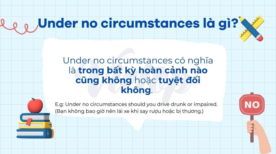 Under no circumstances là gì?