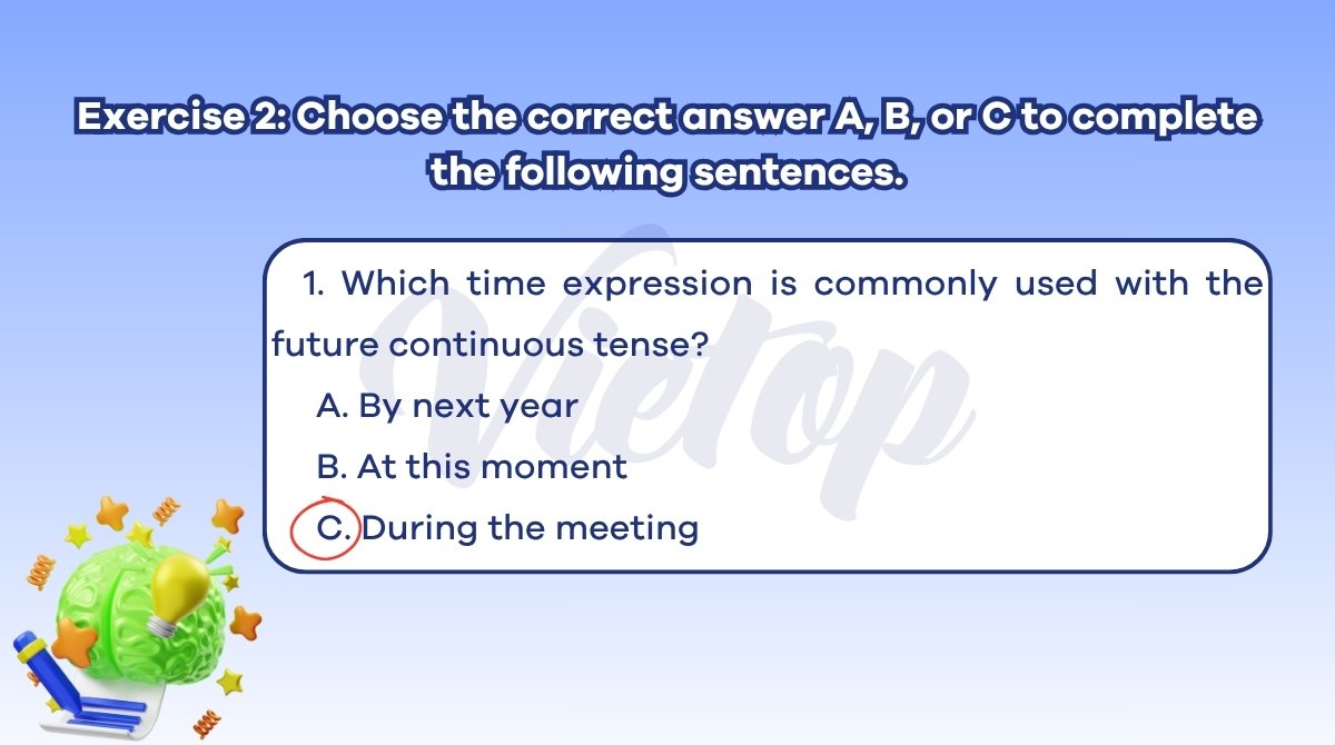 Bài tập chọn đáp án đúng