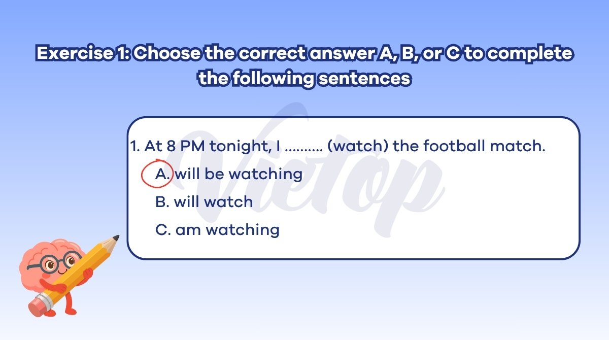 Bài tập chọn đáp án đúng ABC