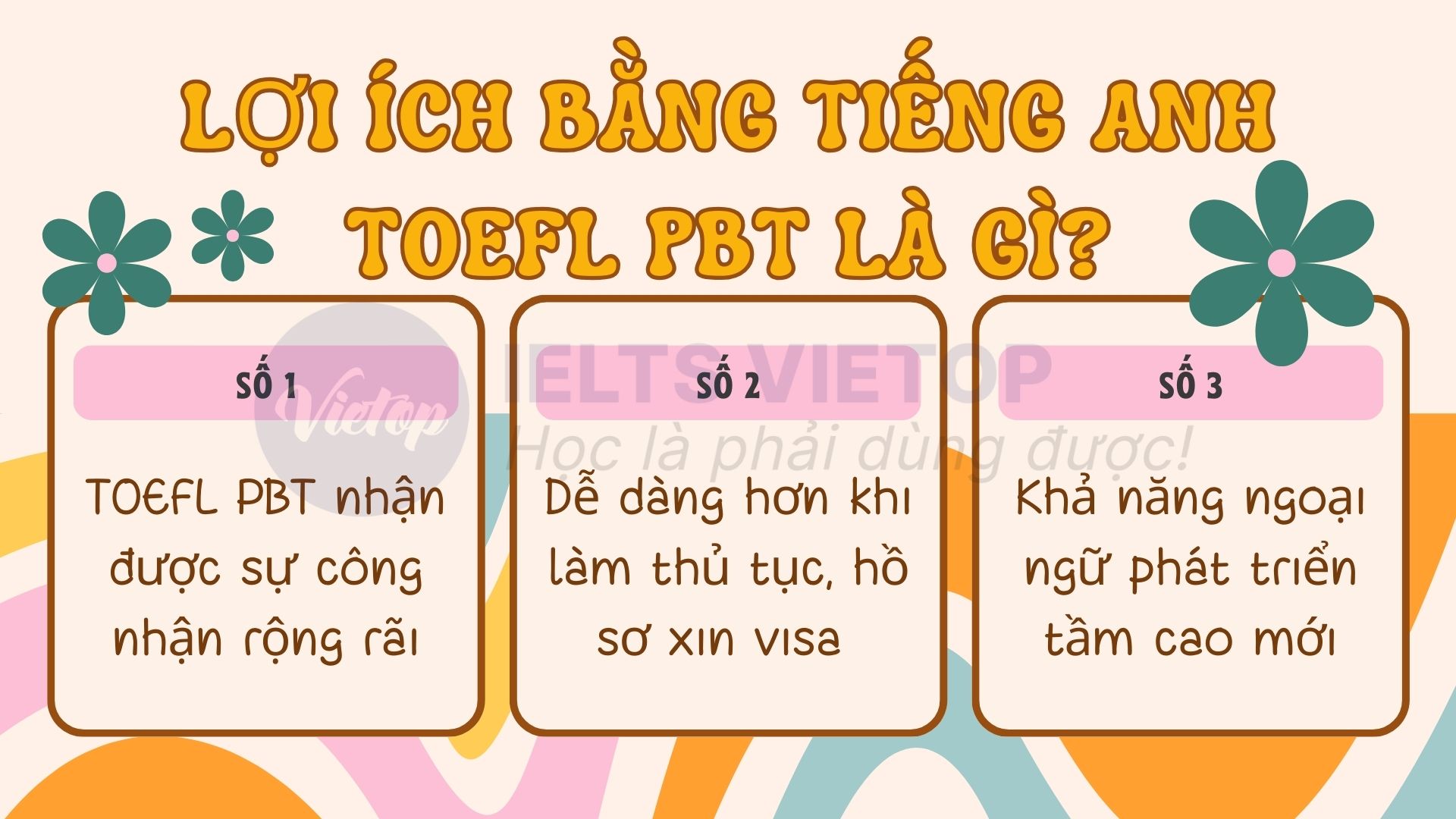 Bằng tiếng Anh TOEFL PBT mang lại các lợi ích hấp dẫn cho người tham gia 