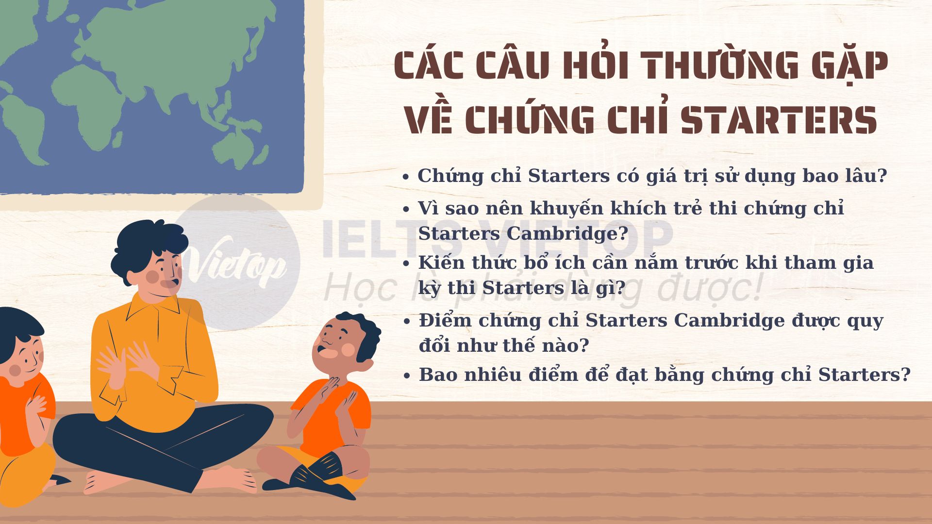 Các câu hỏi liên quan về chứng chỉ Starters thường gặp nhất năm 2024