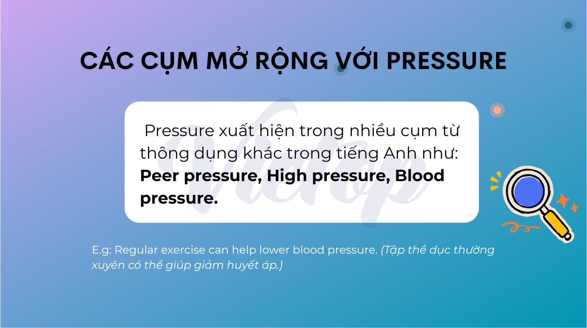 Các cụm mở rộng với pressure