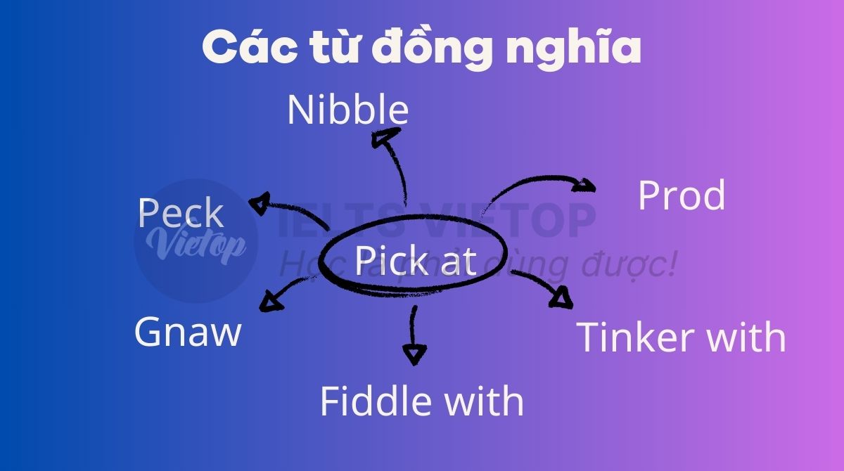 Các từ đồng nghĩa với pick at