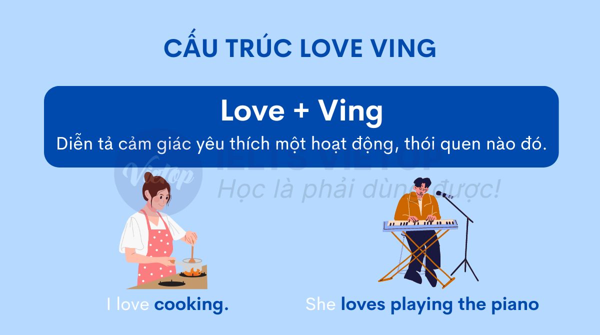 Cấu trúc love Ving