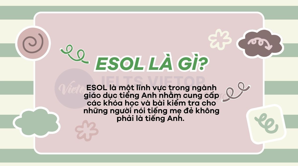 Thông tin về chứng chỉ ESOL