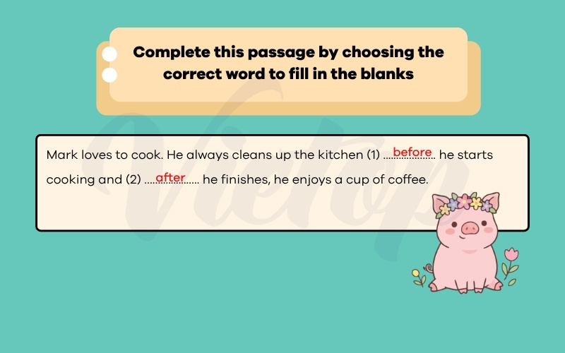Complete this passage by choosing the correct word to fill in the blanks