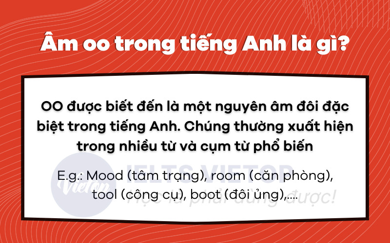 Âm oo trong tiếng Anh là gì?