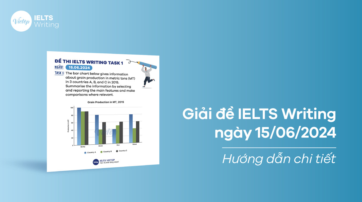 [ACE THE TEST] Giải đề IELTS Writing ngày 15/06/2024