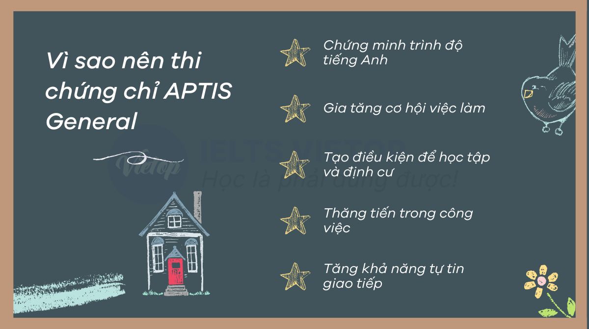 Lý do nên học chứng chỉ APTIS General