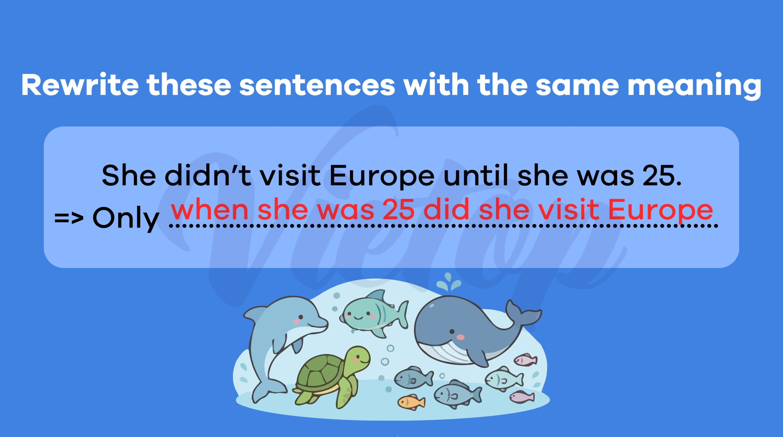 Rewrite these sentences with the same meaning