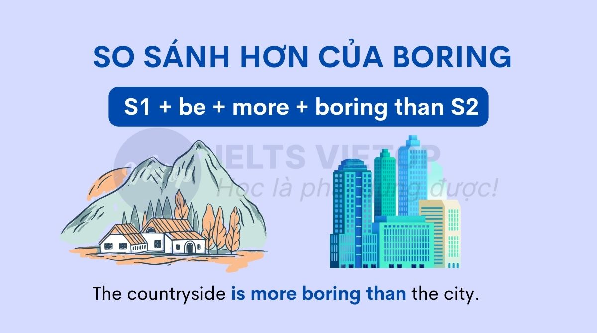 So sánh hơn của boring là gì