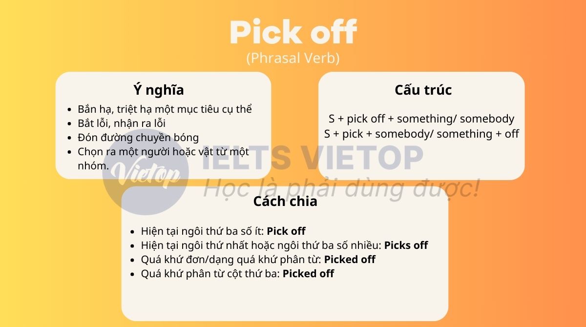 Tổng hợp kiến thức về pick off