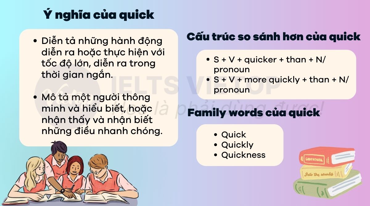 Tổng hợp kiến thức về so sánh hơn của quick