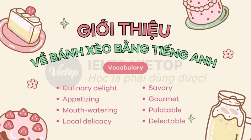 Từ vựng giới thiệu bánh xèo bằng tiếng Anh